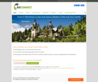 Roconnect.com(Suna in Romania ieftin de pe orice telefon mobil sau fix) Screenshot