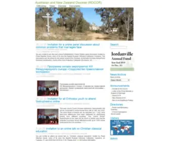 Rocor.org.au(Australian and New Zealand Diocese (ROCOR)) Screenshot