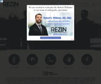 Rocsc.com(Rezin Orthopedics and Sports Medicine) Screenshot