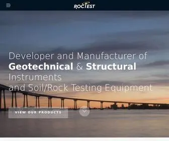 Roctest.com(Geotechnical and Structural Instrumentation) Screenshot