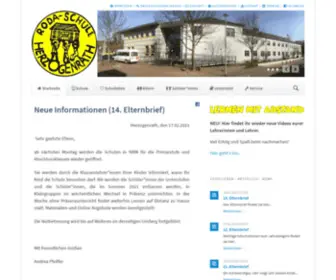 Roda-Schule.de(Homepage der Roda) Screenshot