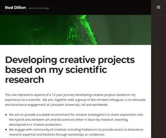 Roddillon.com(Where art is biology) Screenshot