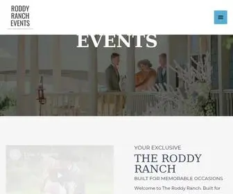 Roddyranchevents.com(Willamette Valley Wedding Venue) Screenshot