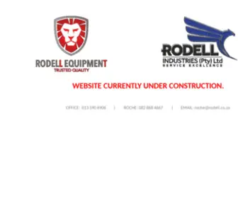 Rodellequipment.co.za(Page Title) Screenshot