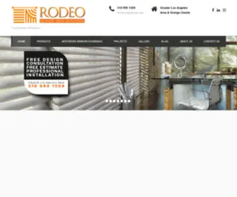 Rodeoblinds.com(Finest Window Treatments) Screenshot