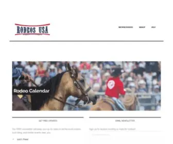 Rodeosusa.com(Largest Rodeo Calendar) Screenshot