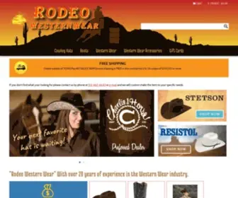 Rodeowesternwear.net("Rodeo) Screenshot
