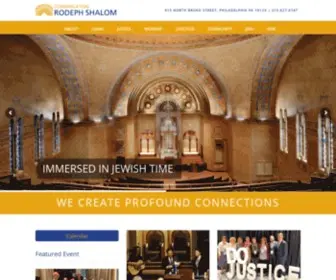 Rodephshalom.org(We Create Profound Connections) Screenshot