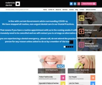 Rodericksdental.co.uk(Dental Practices Across the UK) Screenshot