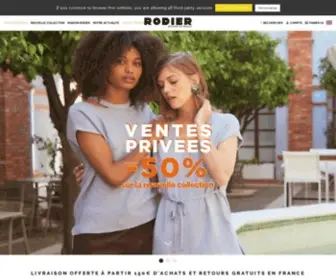 Rodier.fr(⋅) Screenshot