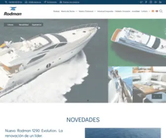 Rodman.es(Rodman – Embarcaciones exclusivas de recreo y profesional) Screenshot