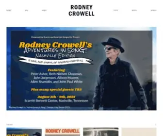 Rodneycrowell.com(Rodney Crowell) Screenshot