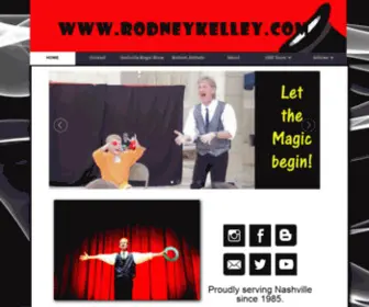 Rodneykelley.com(Nashville Magician Rodney Kelley) Screenshot