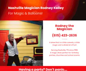 Rodneykelly.com(NASHVILLE MAGICIAN RODNEY KELLEY) Screenshot