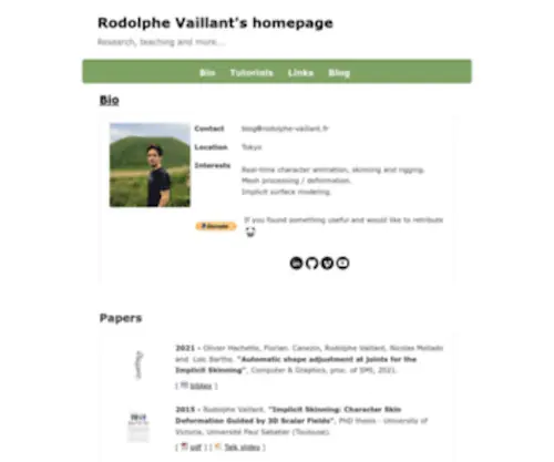 Rodolphe-Vaillant.fr(Rodolphe Vaillant) Screenshot