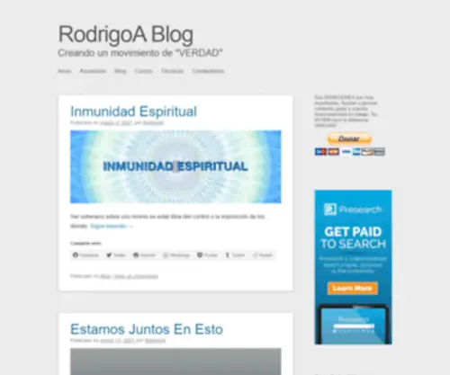 Rodrigoa.blog(Creando un movimiento de "VERDAD") Screenshot