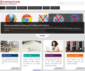 Roehamptonlearning.com(ELearning Services at the University of Roehampton) Screenshot