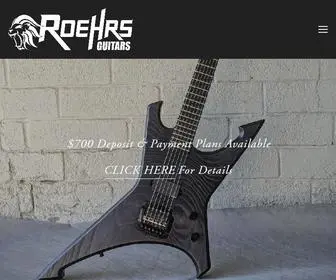 Roehrsguitars.net(Roehrs Guitars) Screenshot