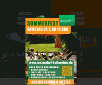Roemerhof-Kulinarium.de(Kulinarium an der Glems) Screenshot