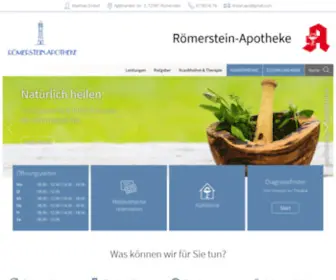 Roemerstein-Apotheke.de(Römerstein) Screenshot