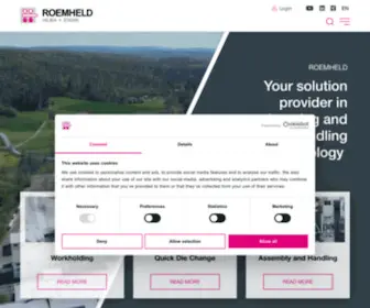 Roemheld.de(Elements and systems for clamping workpieces) Screenshot