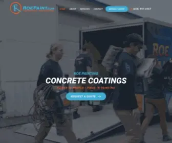 Roepaint.com(Locally Owned Paint and Concrete Coatings Contractor) Screenshot