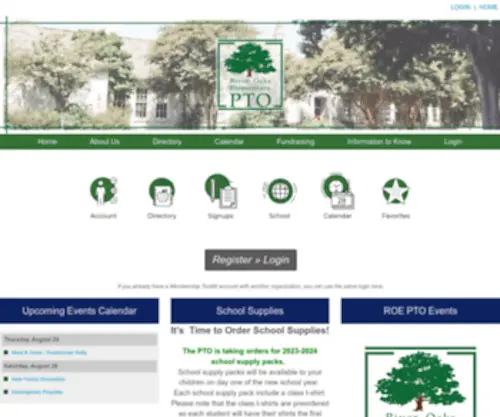 Roepto.org(River Oaks Elementary School PTO) Screenshot