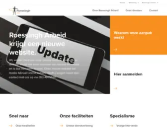 Roessingharbeid.nl(Roessingh Arbeid) Screenshot