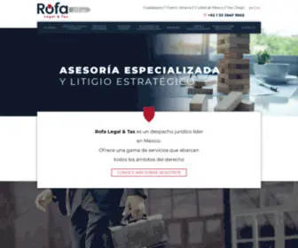 Rofa.com.mx(Rofa Legal & Tax) Screenshot