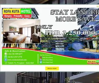 Rofakutahotel.com(Book online safely at Rofa Kuta) Screenshot