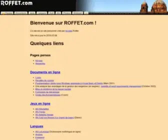 Roffet.com(Bienvenue sur) Screenshot