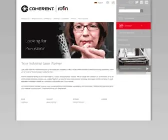 Rofin.com(Lasers for Industry) Screenshot