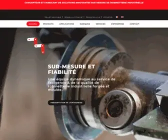 Roforge.fr(Concepteur fabricant de solutions innovantes de robinetterie industrielle) Screenshot