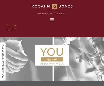 Rogahnjones.com(Creative and effective legal solutions) Screenshot