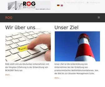 Rog.de(GmbH Business Continuity und Disaster Recovery) Screenshot