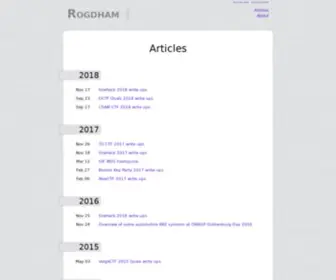 Rogdham.net(Rogdham) Screenshot