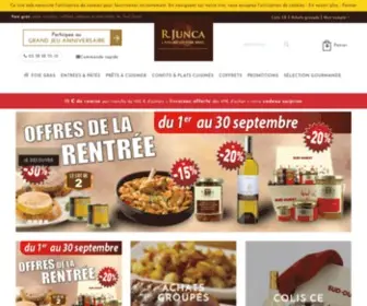 Roger-Junca.com(Le foie gras de canard et spécialités du Sud) Screenshot