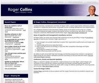 Rogercollins.com.au(Dr Roger Collins Management Consultant) Screenshot