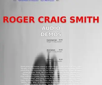 Rogercraigsmith.com(Voice Actor) Screenshot