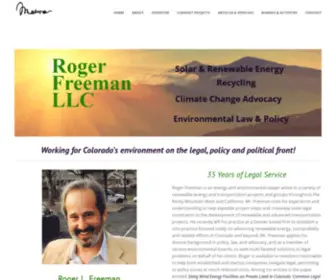 Rogerfreemanlaw.com(Roger Freeman Law Enivornmental Law) Screenshot