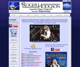 Rogerhodgson.com(Roger Hodgson) Screenshot