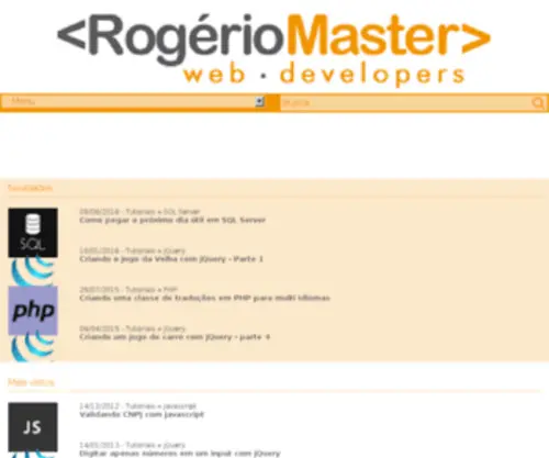 Rogeriomaster.com.br(Rogério Master) Screenshot