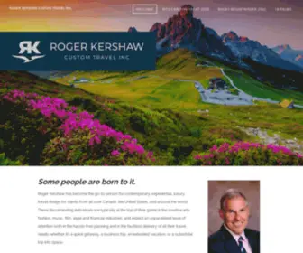 Rogerkershaw.com(Roger Kershaw Custom Travel Design) Screenshot