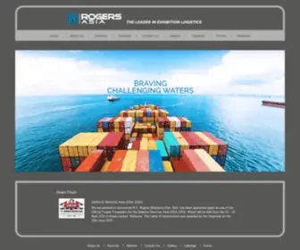 Rogers-Asia.com(The Leader In Exhibition Logistics) Screenshot