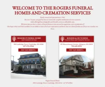 Rogersandhutchinsfuneralhome.com(Rogers Funeral Home & Cremation Services) Screenshot