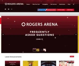 Rogersarena.com(Rogers Arena) Screenshot