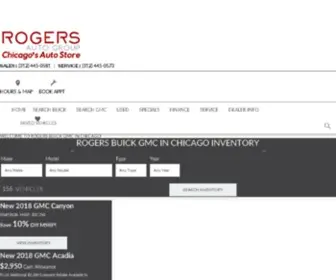 Rogersbuickgmc.com(Rogers Buick GMC in Chicago) Screenshot