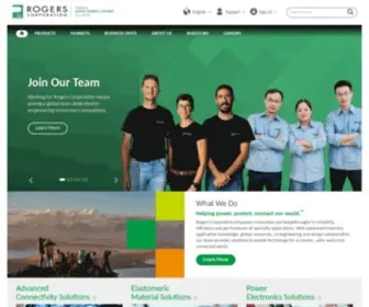 Rogerscorp.com(Rogers Corporation) Screenshot