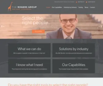 Rogersgroup.com.au(The Rogers Group Psychometric Testing) Screenshot