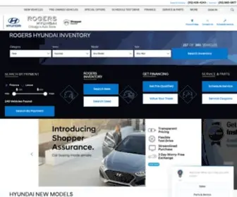 Rogershyundaichicago.com(Rogers Hyundai in Chicago) Screenshot